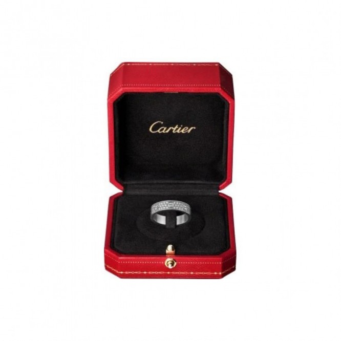 Cartie LOVE WEDDING BAND, DIAMOND-PAVED LOVE ウェディング リング、パヴェダイヤモンド